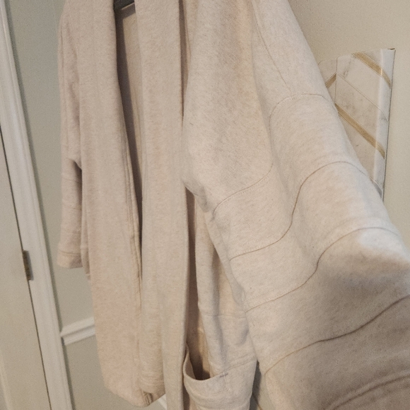 🌸 Anthropologie Marian Fleece Kimono Cardigan - Oatmeal Medium Large - Picture 9 of 9